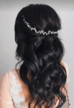 Crystal & Pearl Tiara - Single Line 1 - Image 4