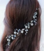 Crystal & Pearl Tiara - Single Line 1