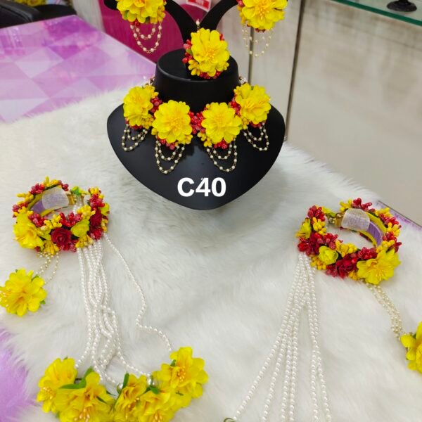Flower Jewellery Set - C40