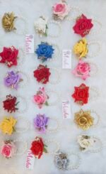 Rose & Pearl Bracelets - 10Pcs